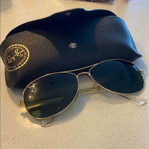 Ray Ban Gold Aviator “Cockpit” RB3362
